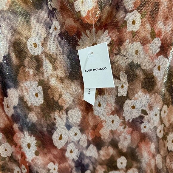 Club Monaco NWT Women’s Size XL Sunset Shimmer Silk Blend Kora Camisole Cami Top - Picture 7 of 12